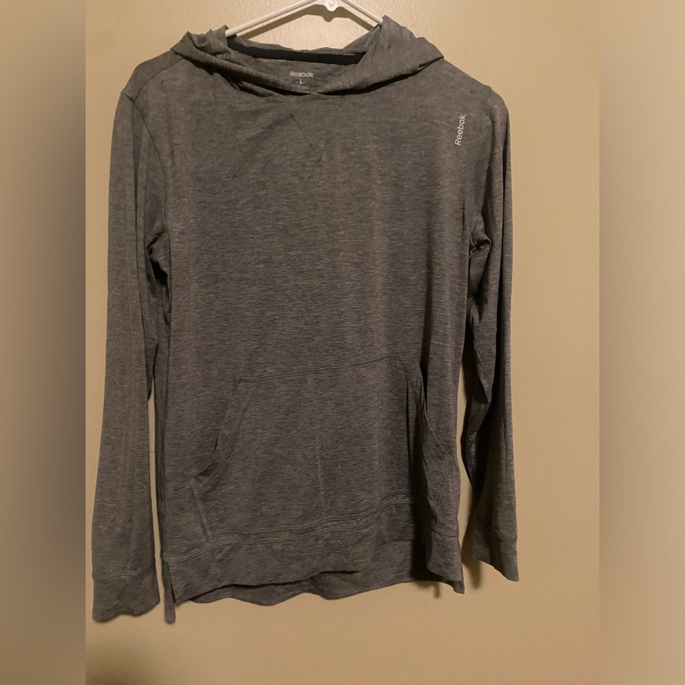Reebok light weight gray hoodie